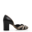 Scarpin Couro Preto/Bege - imagem 3