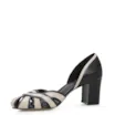 Scarpin Couro Preto/Bege - imagem 4