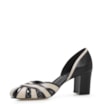 Scarpin Couro Preto/Bege - imagem 4