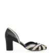 Scarpin Couro Preto/Bege - imagem 2