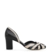 Scarpin Couro Preto/Bege - imagem 2