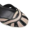 Scarpin Couro Preto/Bege - imagem 6