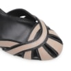 Scarpin Couro Preto/Bege - imagem 6