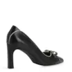 Scarpin Couro Preto/Off White - imagem 4