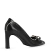 Scarpin Couro Preto/Off White - imagem 4