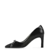 Scarpin Couro Preto/Off White - imagem 5