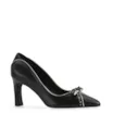 Scarpin Couro Preto/Off White - imagem 1