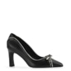Scarpin Couro Preto/Off White - imagem 1