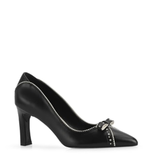 Couro Preto/Off White