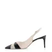 Scarpin Couro Preto/Off White - imagem 4