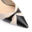 Scarpin Couro Preto/Off White - imagem 6