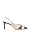 Scarpin Couro Preto/Off White - imagem 2