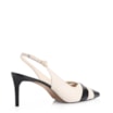 Scarpin Couro Preto/Off White - imagem 3