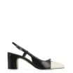 Scarpin Couro Preto/Off White - imagem 3