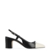 Scarpin Couro Preto/Off White - imagem 3