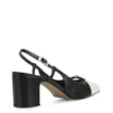 Scarpin Couro Preto/Off White - imagem 4