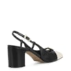 Scarpin Couro Preto/Off White - imagem 4