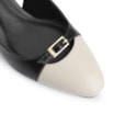 Scarpin Couro Preto/Off White - imagem 7
