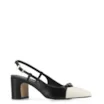 Scarpin Couro Preto/Off White - imagem 1