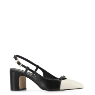 Couro Preto/Off White