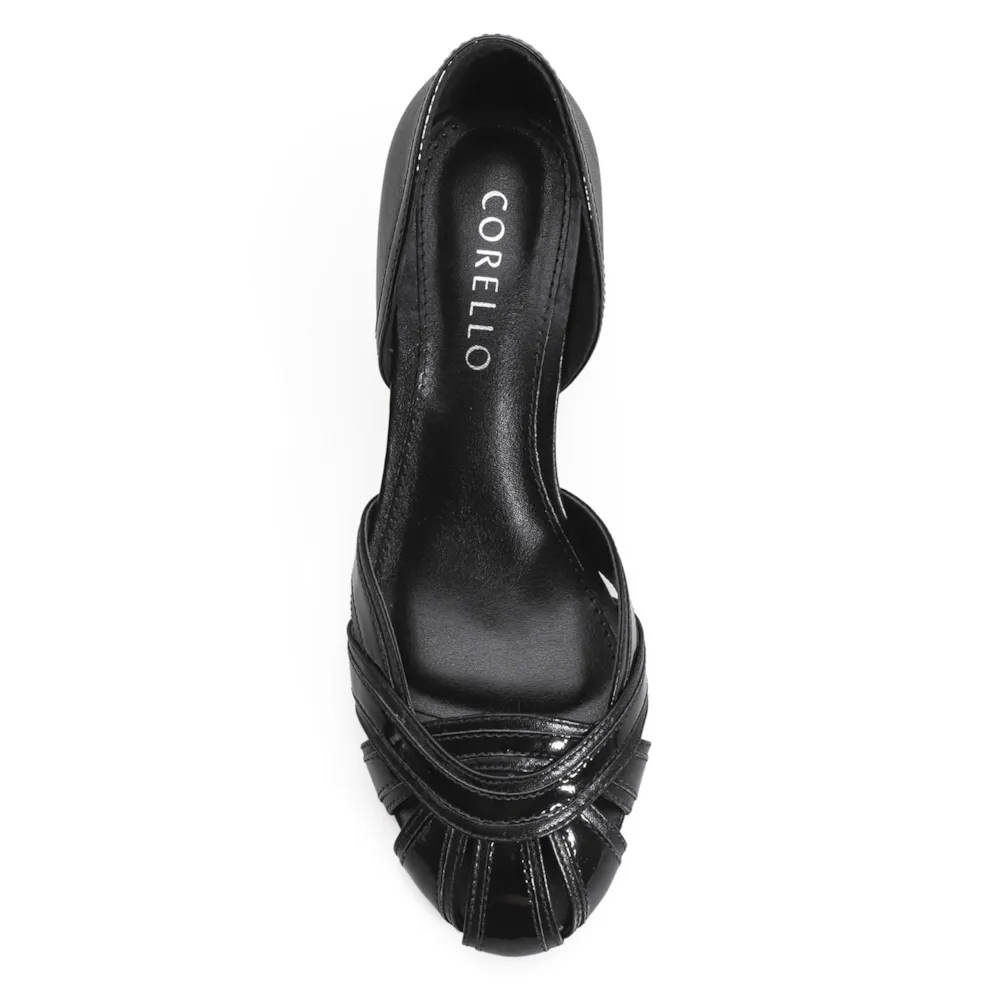 Scarpin Couro Preto/Verniz Preto - imagem 5