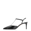 Scarpin Couro Preto/Verniz Preto - imagem 4