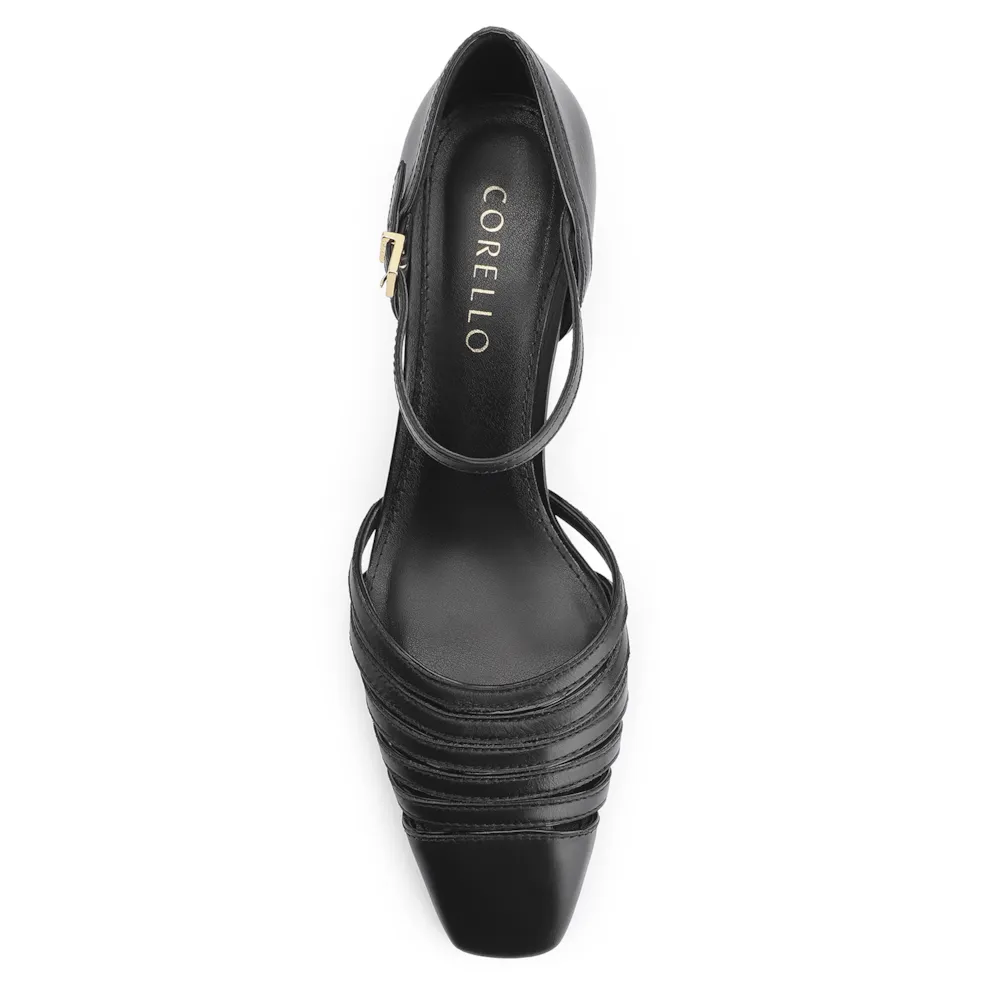 Scarpin Couro Preto/Verniz Preto - imagem 5