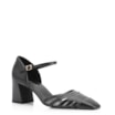 Scarpin Couro Preto/Verniz Preto - imagem 1