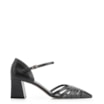 Scarpin Couro Preto/Verniz Preto - imagem 2