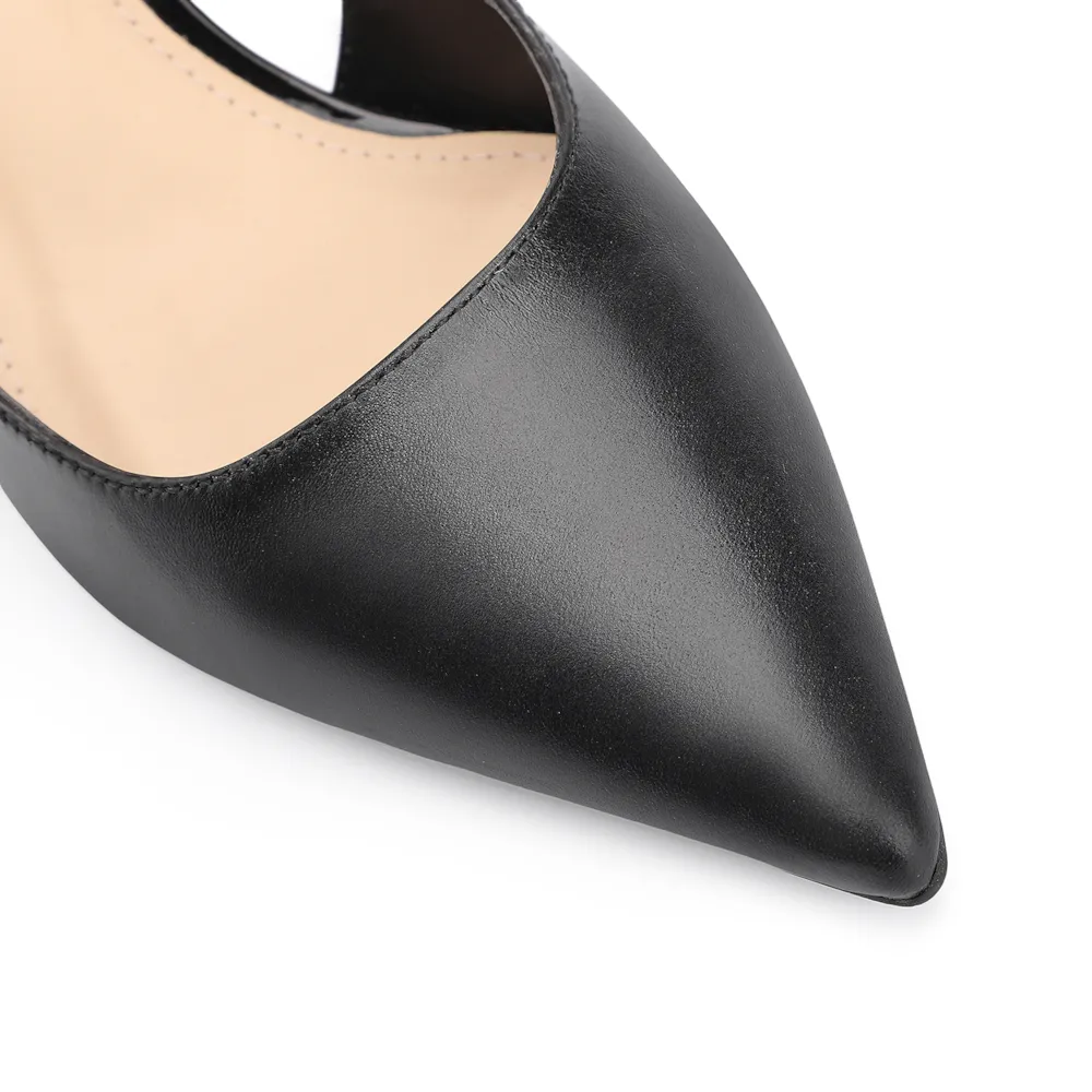 Scarpin Couro Preto/Verniz Preto - imagem 6