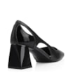 Scarpin Couro Preto/Verniz Preto - imagem 3