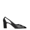 Scarpin Couro Preto/Verniz Preto - imagem 2