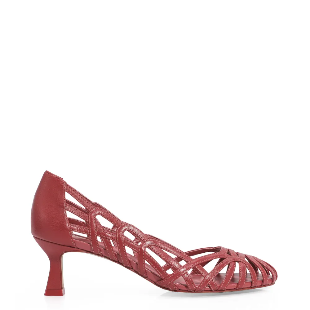 Scarpin Couro Rosa - imagem 3