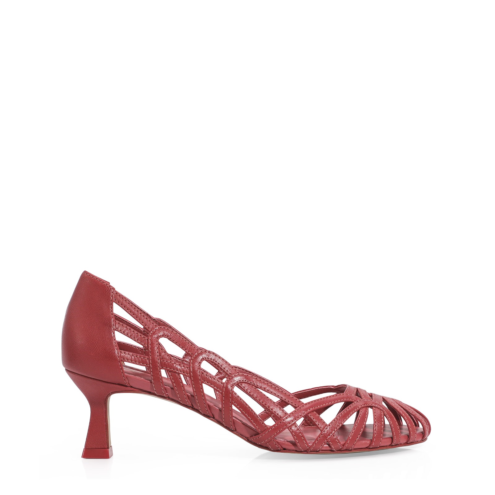 Scarpin Couro Rosa