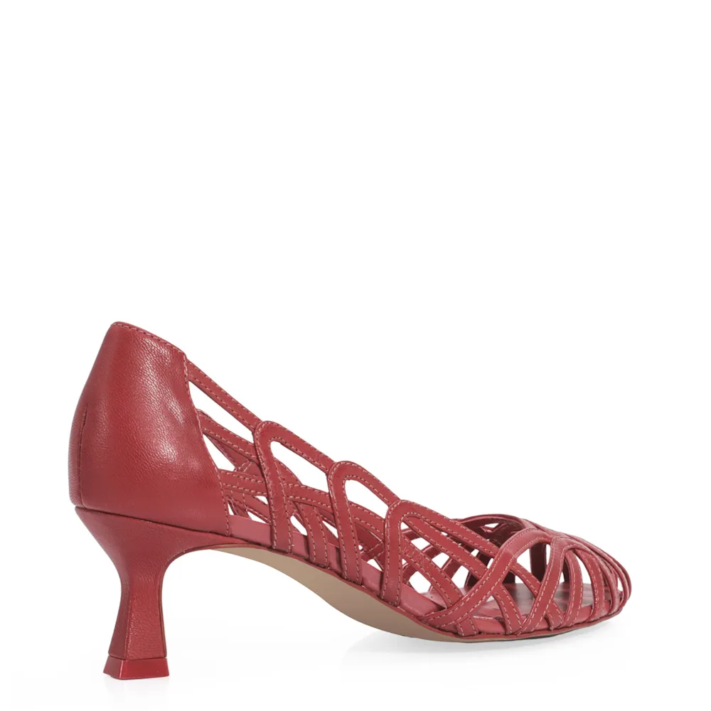 Scarpin Couro Rosa - imagem 4