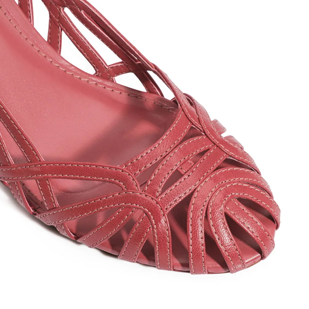 Scarpin Couro Rosa - imagem 7