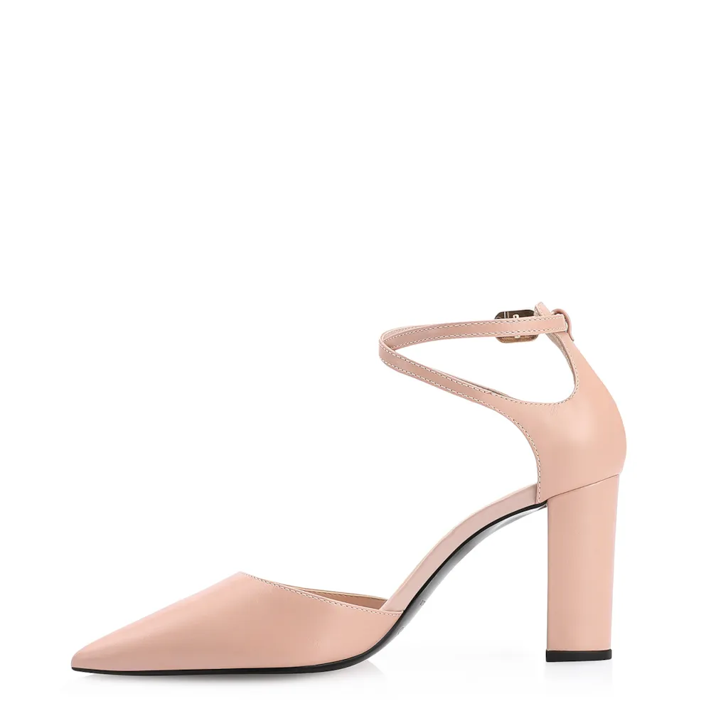 Scarpin Couro Rosa - imagem 4