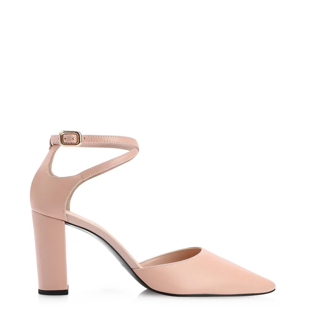 Scarpin Couro Rosa - imagem 2