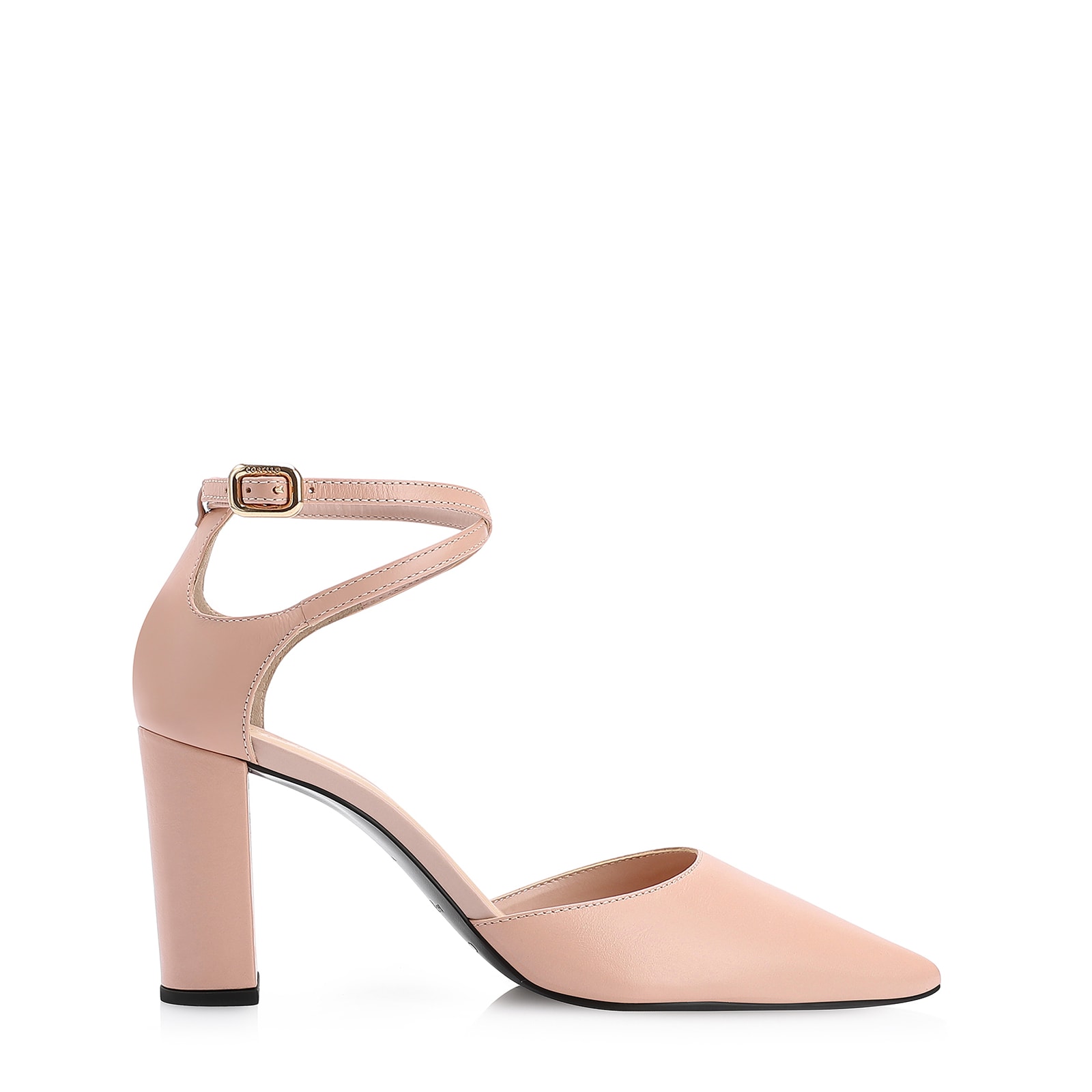 Scarpin Couro Rosa