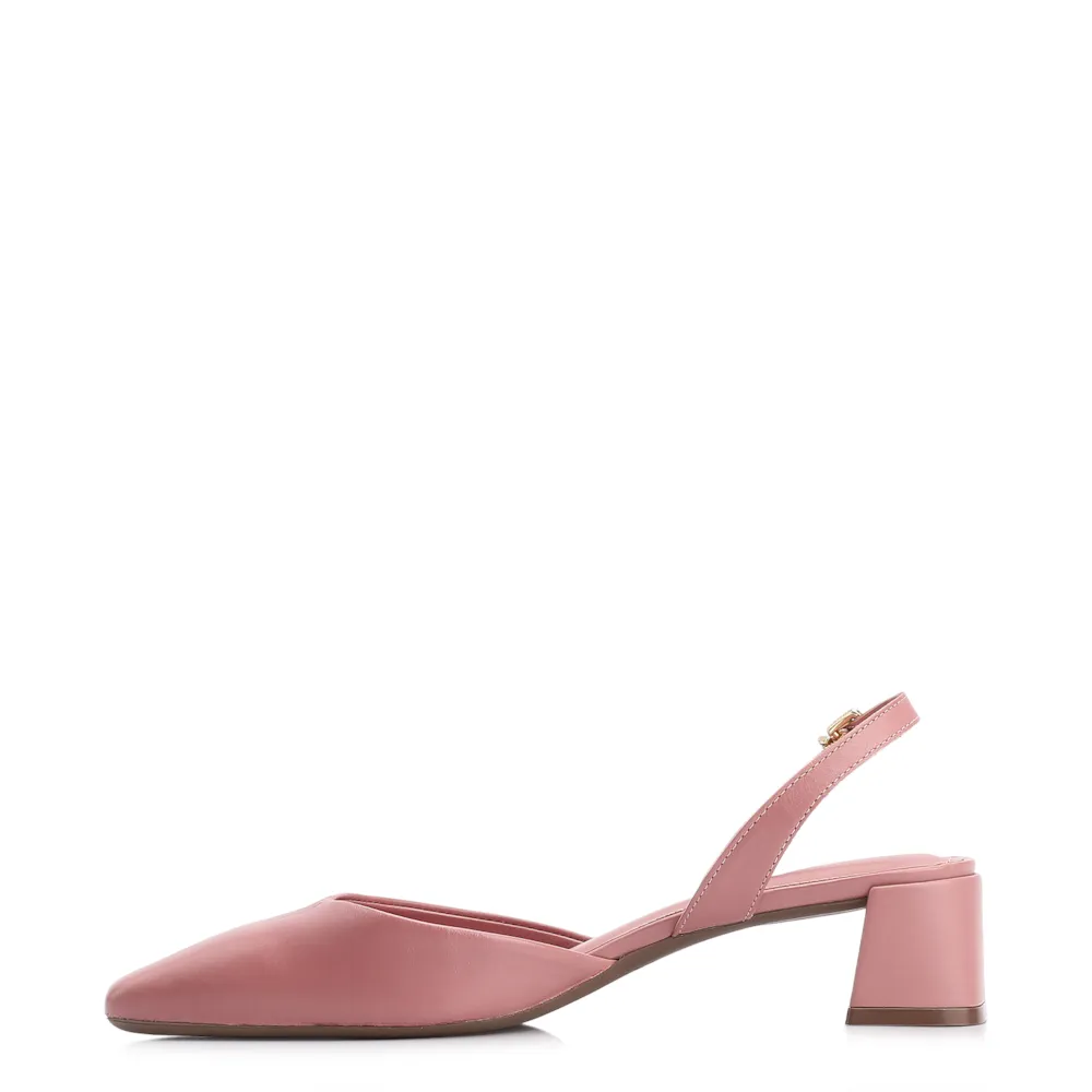 Scarpin Couro Rosa - imagem 4