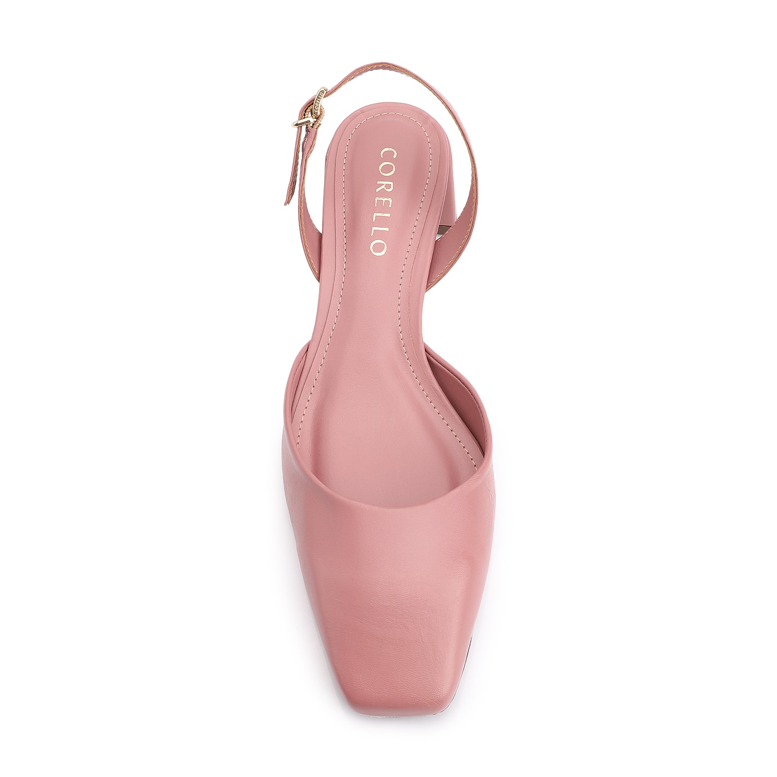 Scarpin Couro Rosa