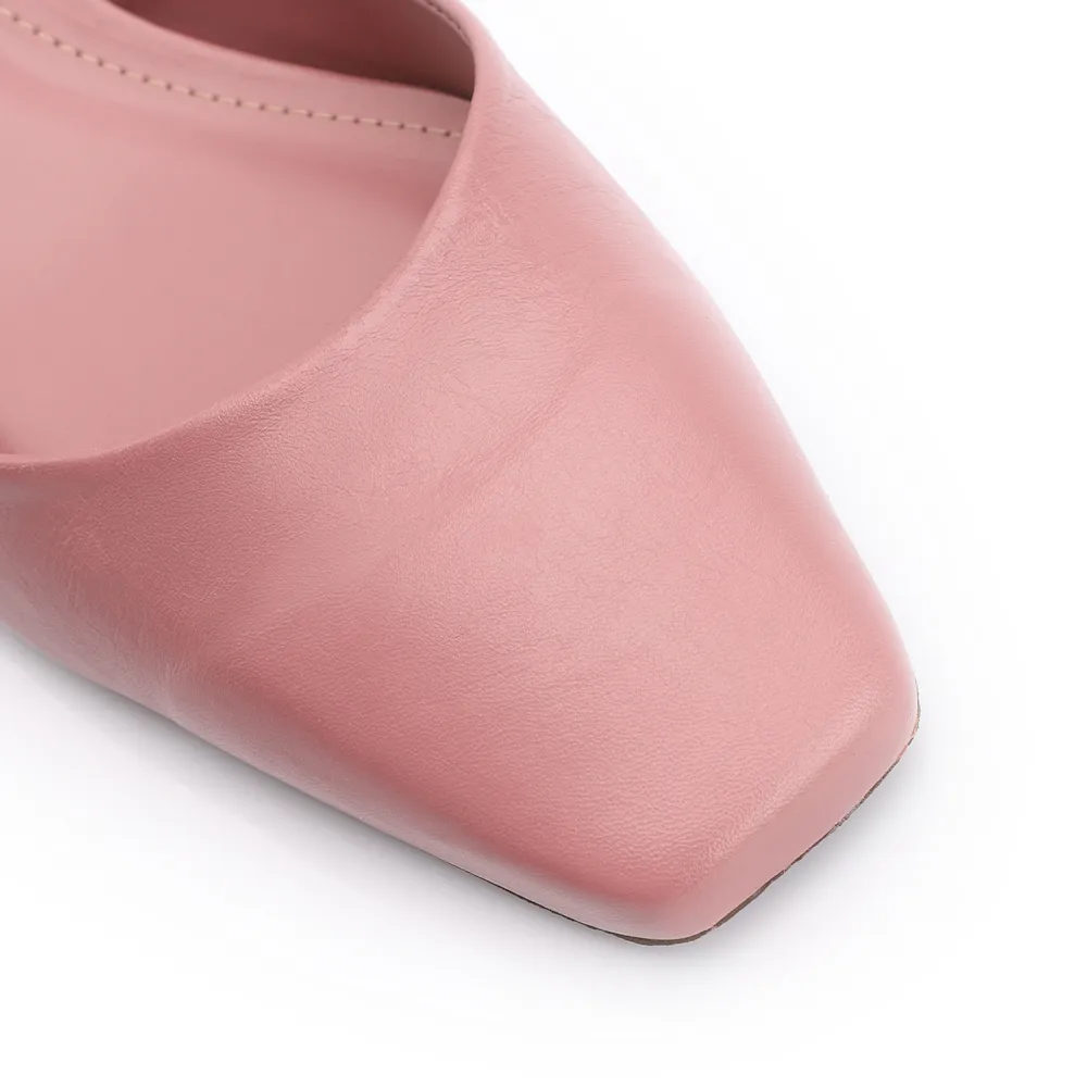 Scarpin Couro Rosa - imagem 6