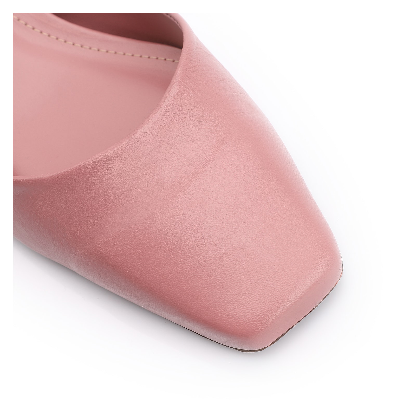 Scarpin Couro Rosa