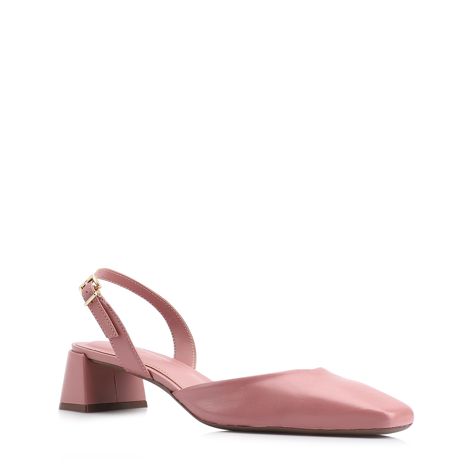 Scarpin Couro Rosa
