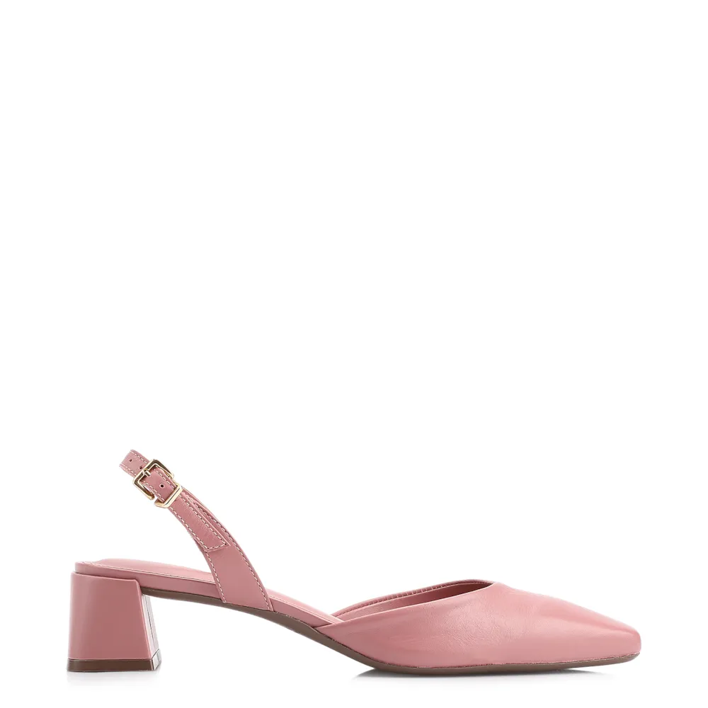 Scarpin Couro Rosa - imagem 2