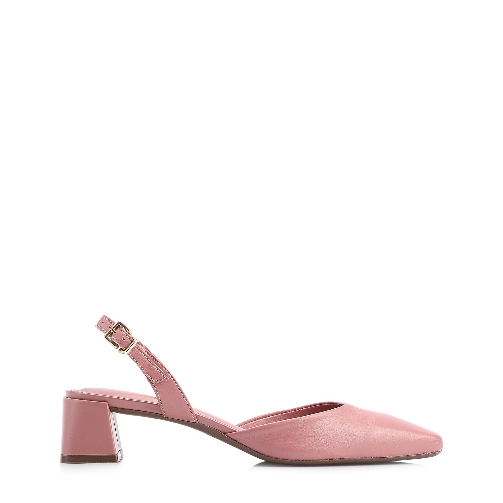 Scarpin Couro Rosa