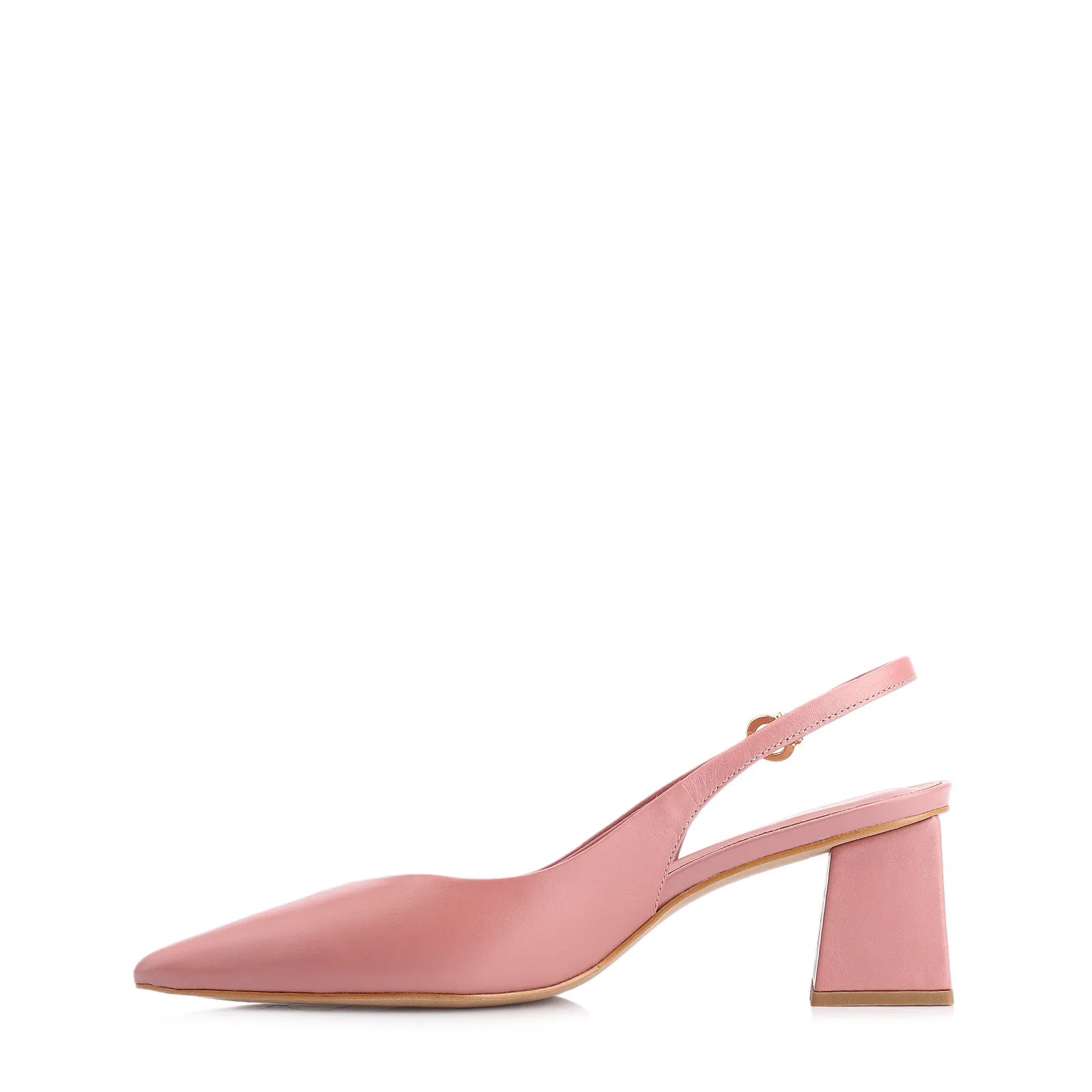 Scarpin Couro Rosa