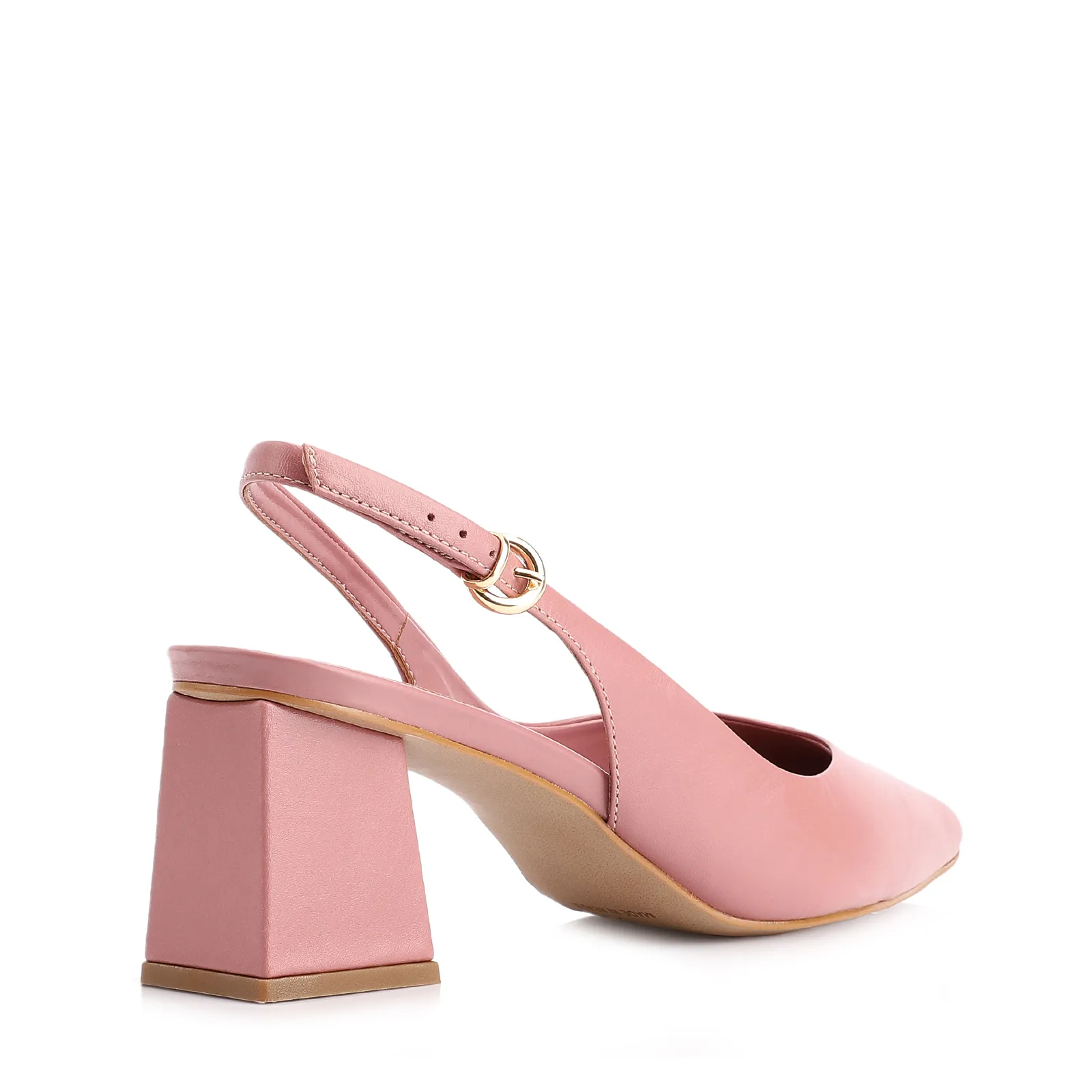 Scarpin Couro Rosa
