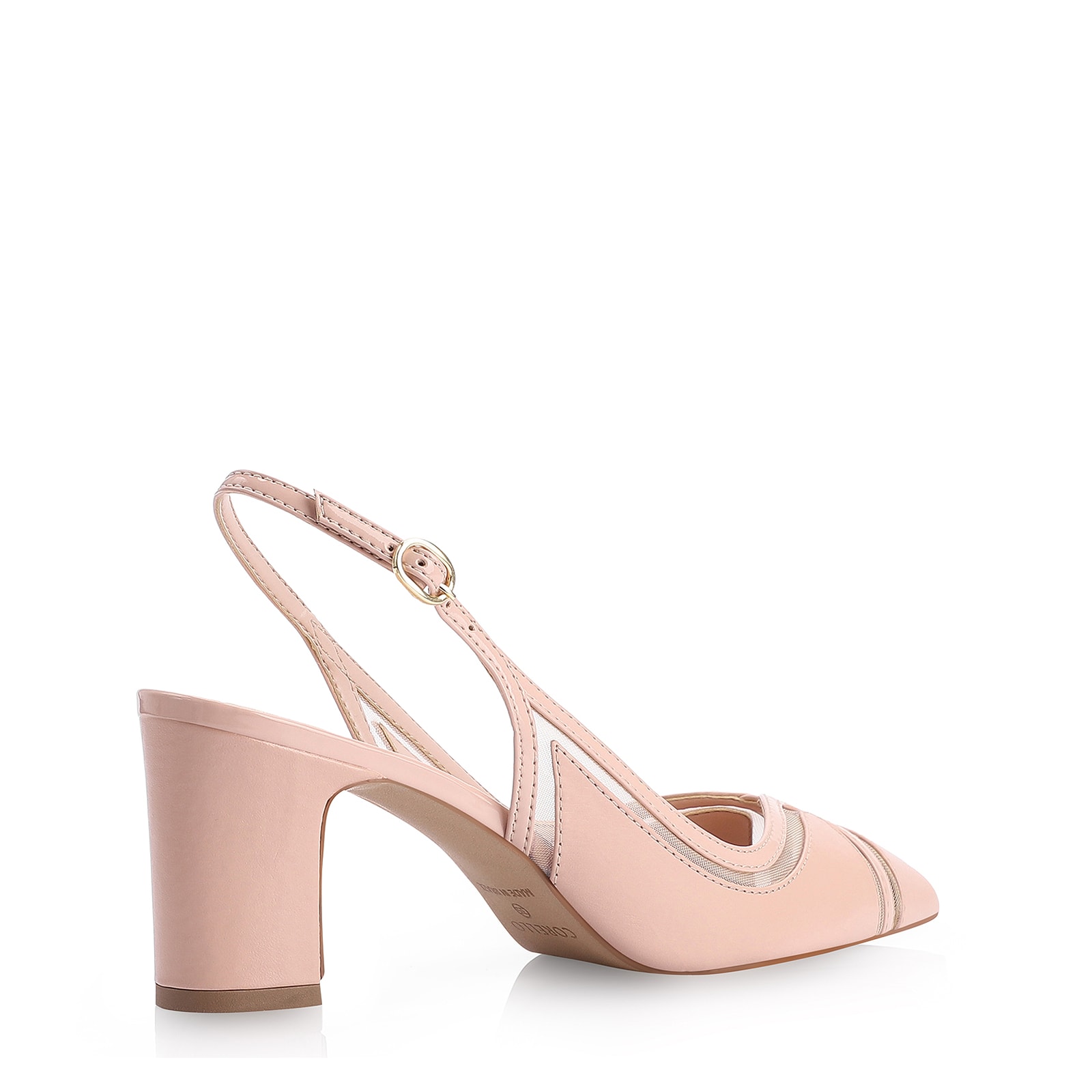 Scarpin Couro Rosa/Tela/Verniz Rosa