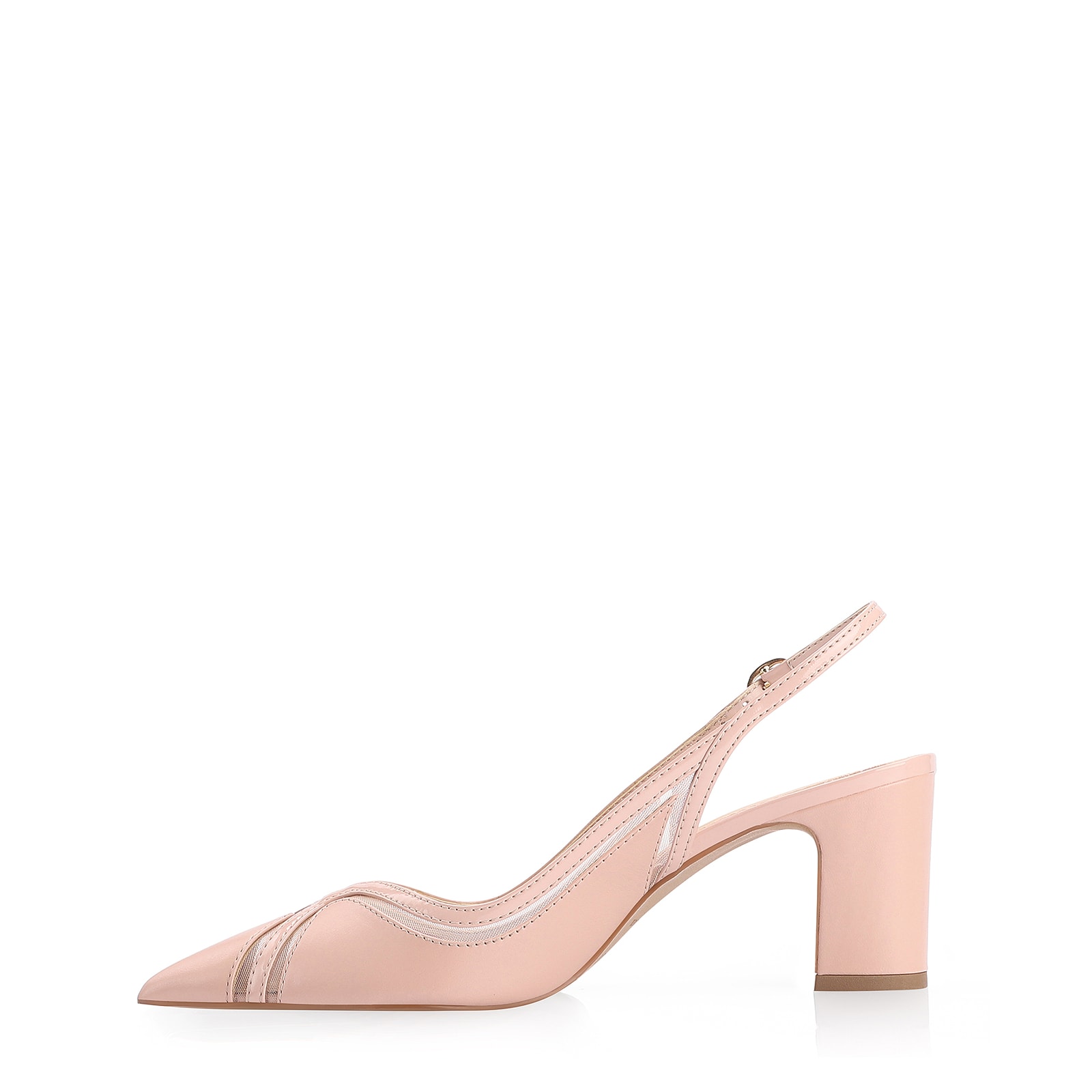 Scarpin Couro Rosa/Tela/Verniz Rosa